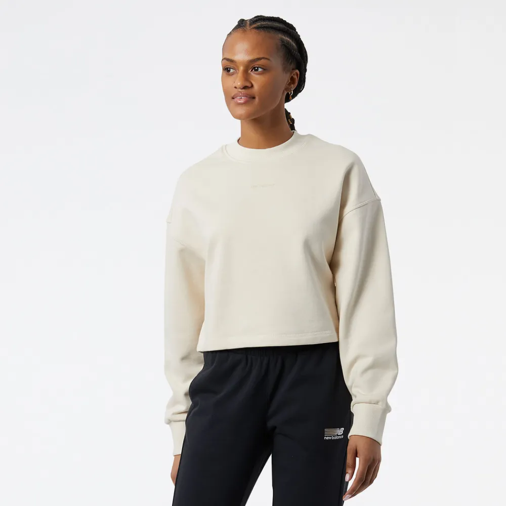 New Balance Bluza damska WT23555GIE – beżowa