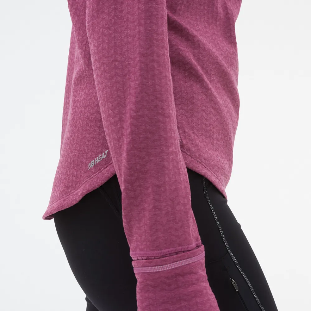 ODZIEZ BIEGOWA|BIEGANIE*New Balance ODZIEZ BIEGOWA|BIEGANIE Bluza damska WT23252RNH – różowa