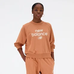 New Balance Bluza damska WT31508SEI – brązowa