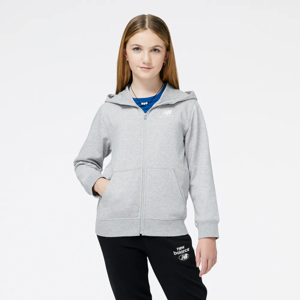 New Balance Bluza dziecięca YJ31536AG – szara