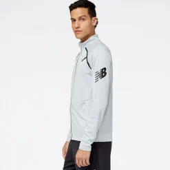 ODZIEZ BIEGOWA|BIEGANIE*New Balance ODZIEZ BIEGOWA|BIEGANIE Bluza męska MJ23090LAN – białe