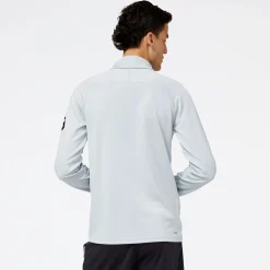 ODZIEZ BIEGOWA|BIEGANIE*New Balance ODZIEZ BIEGOWA|BIEGANIE Bluza męska MJ23090LAN – białe