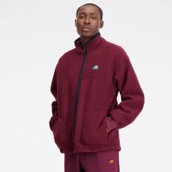 New Balance Bluza męska MJ33503NBY – bordowa