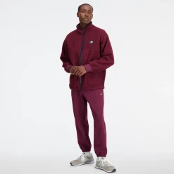 New Balance Bluza męska MJ33503NBY – bordowa
