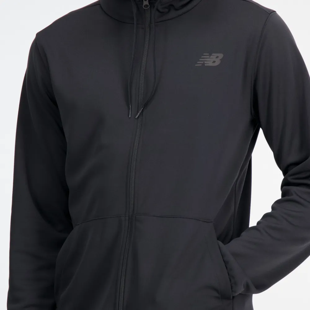 ODZIEZ BIEGOWA|BIEGANIE*New Balance ODZIEZ BIEGOWA|BIEGANIE Bluza męska MJ33122BK – czarna