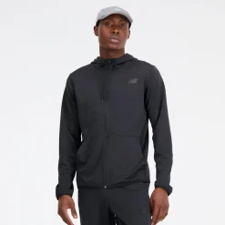 ODZIEZ BIEGOWA|BIEGANIE*New Balance ODZIEZ BIEGOWA|BIEGANIE Bluza męska MJ33122BK – czarna