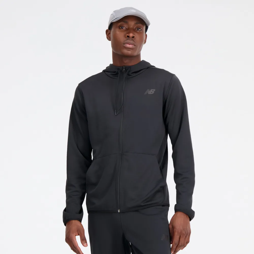 ODZIEZ BIEGOWA|BIEGANIE*New Balance ODZIEZ BIEGOWA|BIEGANIE Bluza męska MJ33122BK – czarna