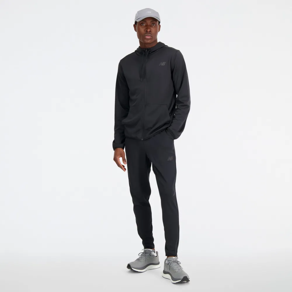 ODZIEZ BIEGOWA|BIEGANIE*New Balance ODZIEZ BIEGOWA|BIEGANIE Bluza męska MJ33122BK – czarna
