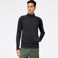 ODZIEZ BIEGOWA|BIEGANIE*New Balance ODZIEZ BIEGOWA|BIEGANIE Bluza męska MJ23090PHM – czarne