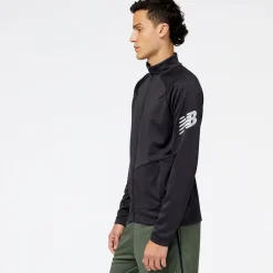 ODZIEZ BIEGOWA|BIEGANIE*New Balance ODZIEZ BIEGOWA|BIEGANIE Bluza męska MJ23090PHM – czarne