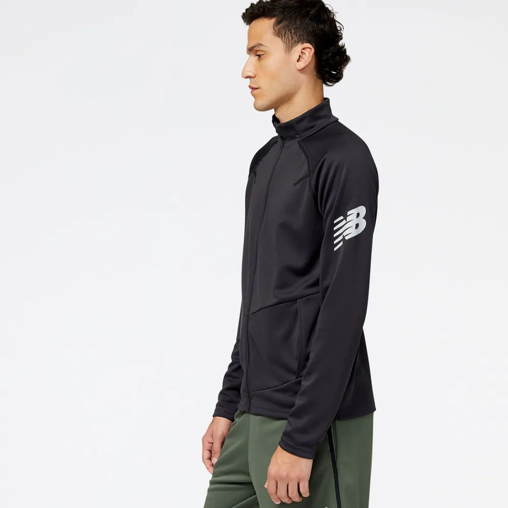 ODZIEZ BIEGOWA|BIEGANIE*New Balance ODZIEZ BIEGOWA|BIEGANIE Bluza męska MJ23090PHM – czarne