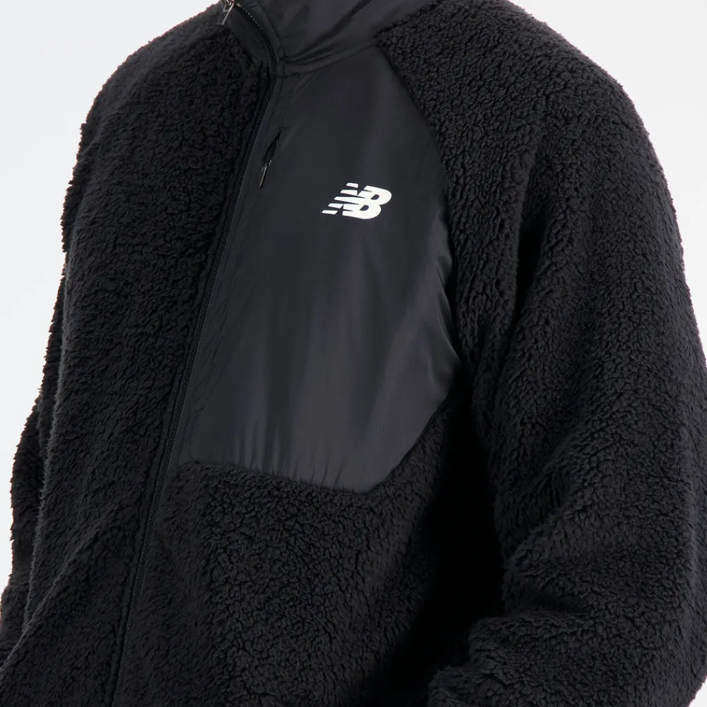 ODZIEZ BIEGOWA|BIEGANIE*New Balance ODZIEZ BIEGOWA|BIEGANIE Bluza męska MJ33285BK – czarna