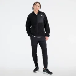 ODZIEZ BIEGOWA|BIEGANIE*New Balance ODZIEZ BIEGOWA|BIEGANIE Bluza męska MJ33285BK – czarna