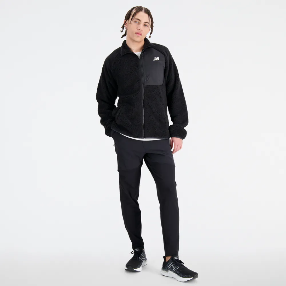 ODZIEZ BIEGOWA|BIEGANIE*New Balance ODZIEZ BIEGOWA|BIEGANIE Bluza męska MJ33285BK – czarna