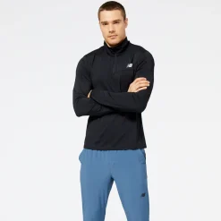 ODZIEZ BIEGOWA|BIEGANIE*New Balance ODZIEZ BIEGOWA|BIEGANIE Bluza męska MT23227BK – czarna
