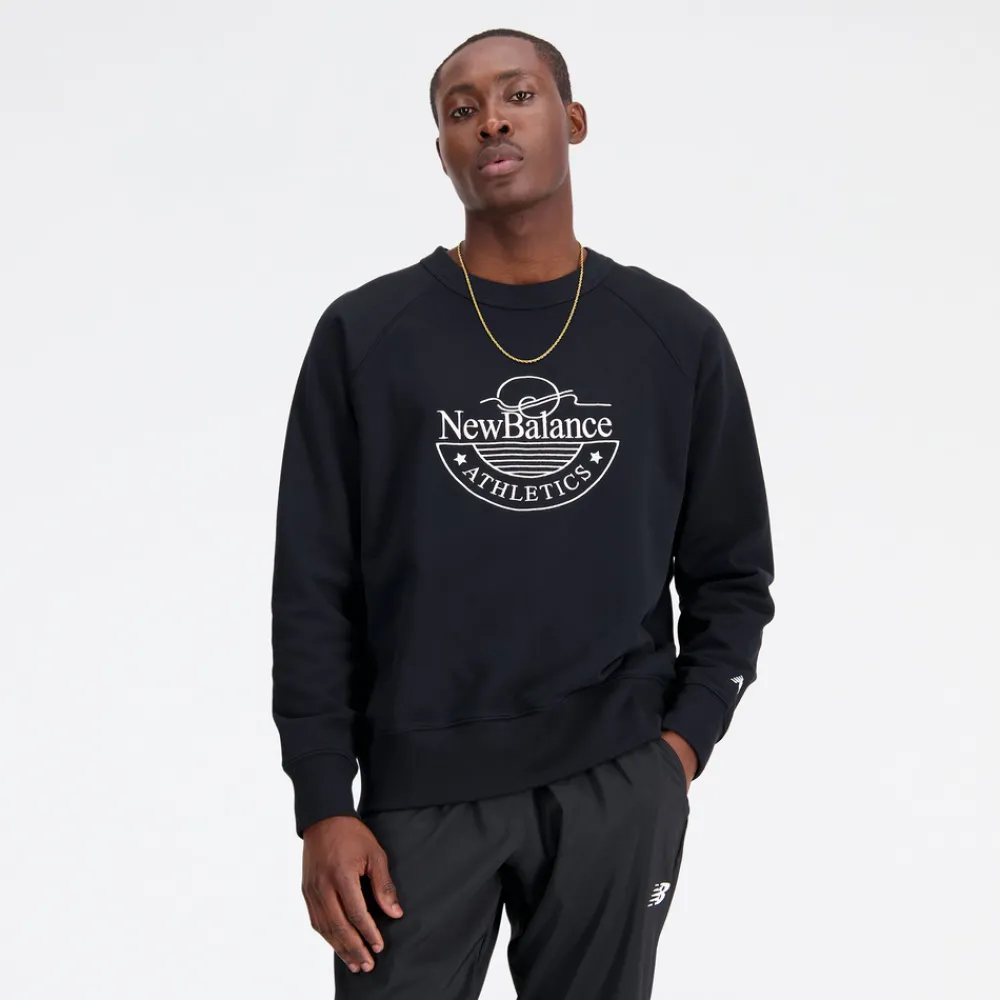 New Balance Bluza męska MT33506BK – czarna