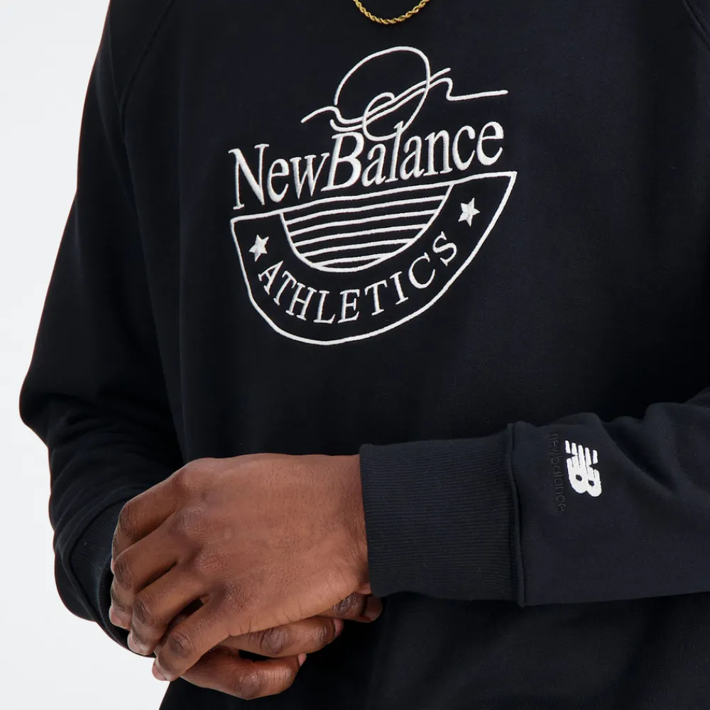 New Balance Bluza męska MT33506BK – czarna