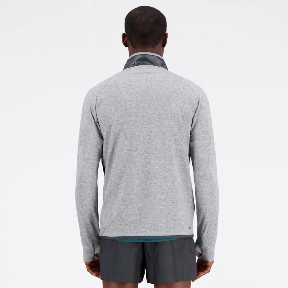 ODZIEZ BIEGOWA|BIEGANIE*New Balance ODZIEZ BIEGOWA|BIEGANIE Bluza męska MT31273SXY – szara