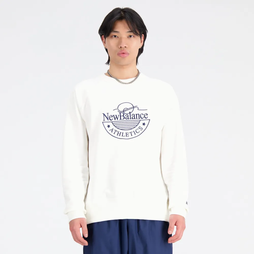New Balance Bluza męska MT33506SST – biała