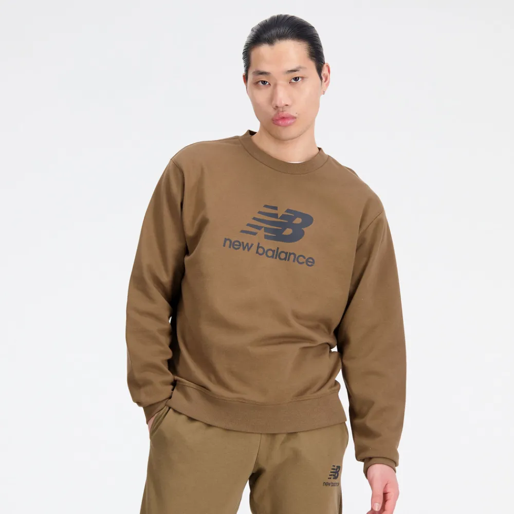 New Balance Bluza męska MT31538DHE – brązowa