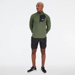 ODZIEZ BIEGOWA|BIEGANIE*New Balance ODZIEZ BIEGOWA|BIEGANIE Bluza męska MT23252DO1 – zielona