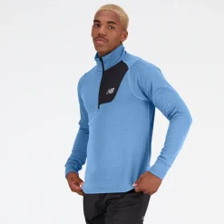 ODZIEZ BIEGOWA|BIEGANIE*New Balance ODZIEZ BIEGOWA|BIEGANIE Bluza męska MT23252HBT – niebieska