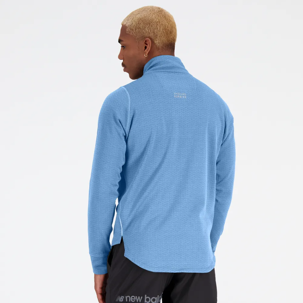ODZIEZ BIEGOWA|BIEGANIE*New Balance ODZIEZ BIEGOWA|BIEGANIE Bluza męska MT23252HBT – niebieska