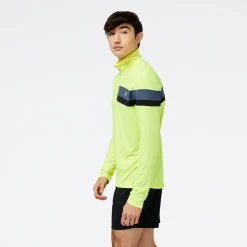 ODZIEZ BIEGOWA|BIEGANIE*New Balance ODZIEZ BIEGOWA|BIEGANIE Bluza męska MT23227CSN – żółta