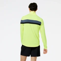 ODZIEZ BIEGOWA|BIEGANIE*New Balance ODZIEZ BIEGOWA|BIEGANIE Bluza męska MT23227CSN – żółta