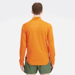 ODZIEZ BIEGOWA|BIEGANIE*New Balance ODZIEZ BIEGOWA|BIEGANIE Bluza męska MT23252CEN – pomarańczowa