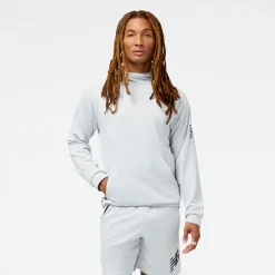 ODZIEZ BIEGOWA|BIEGANIE*New Balance ODZIEZ BIEGOWA|BIEGANIE Bluza męska MT31126LAN – biała