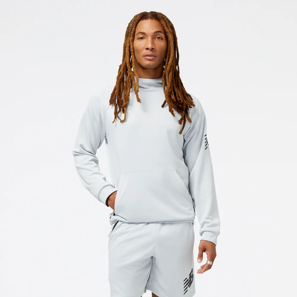 ODZIEZ BIEGOWA|BIEGANIE*New Balance ODZIEZ BIEGOWA|BIEGANIE Bluza męska MT31126LAN – biała