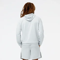 ODZIEZ BIEGOWA|BIEGANIE*New Balance ODZIEZ BIEGOWA|BIEGANIE Bluza męska MT31126LAN – biała