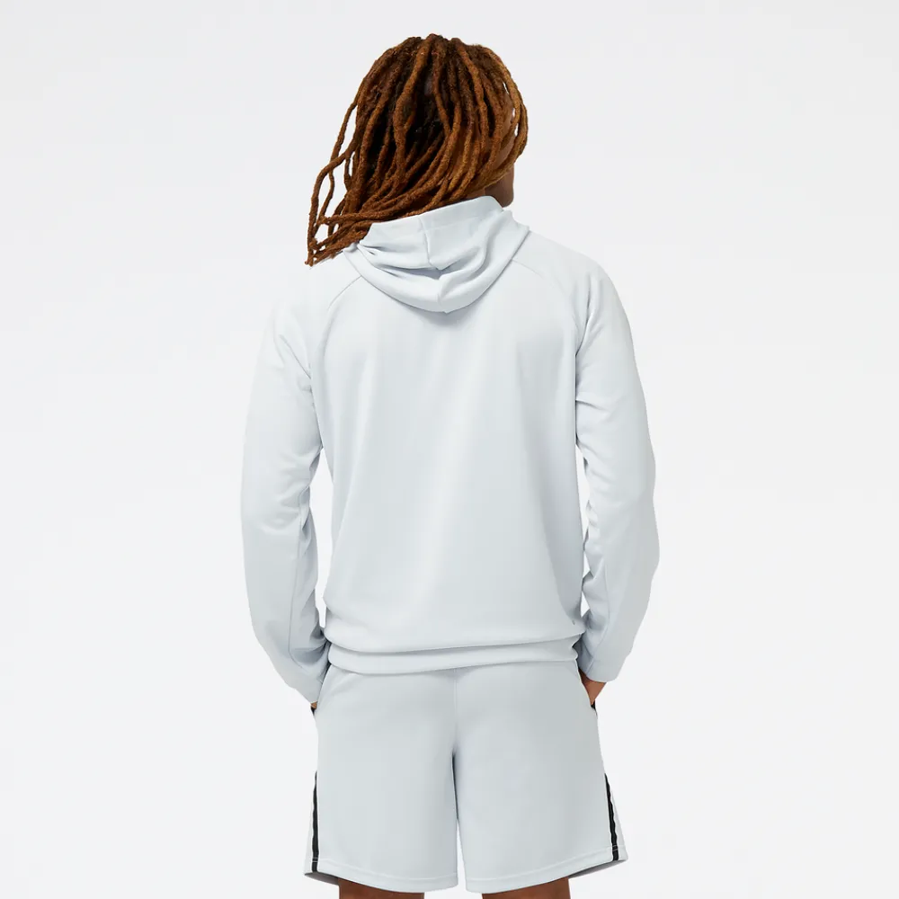 ODZIEZ BIEGOWA|BIEGANIE*New Balance ODZIEZ BIEGOWA|BIEGANIE Bluza męska MT31126LAN – biała