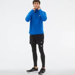 ODZIEZ BIEGOWA|BIEGANIE*New Balance ODZIEZ BIEGOWA|BIEGANIE Bluza męska MT23252CH1 – niebieska