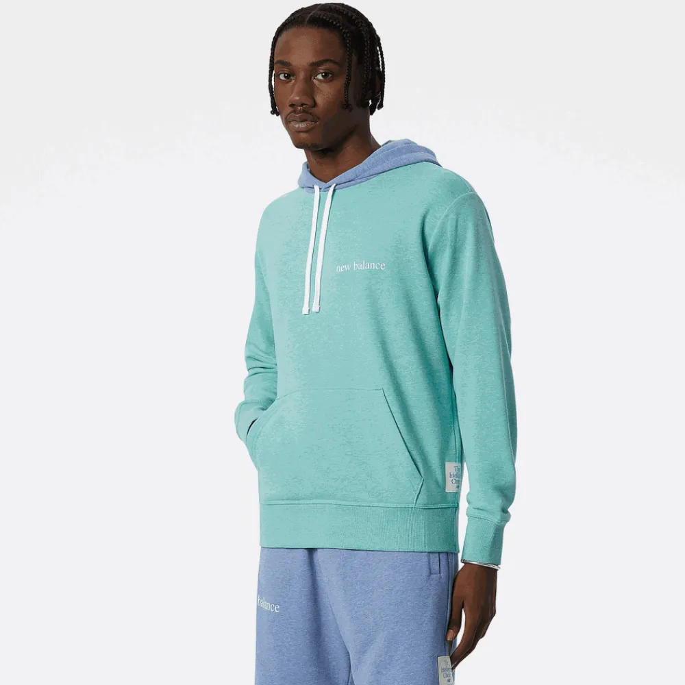New Balance Bluza MT21565OHH – niebieska