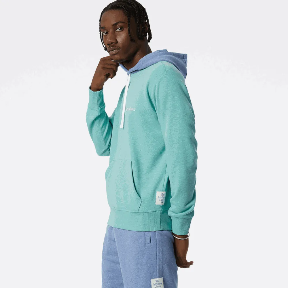New Balance Bluza MT21565OHH – niebieska