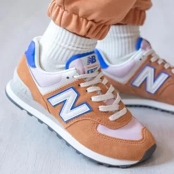 New Balance Buty damskie WL574QB – pomarańczowe