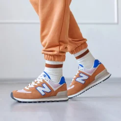 New Balance Buty damskie WL574QB – pomarańczowe