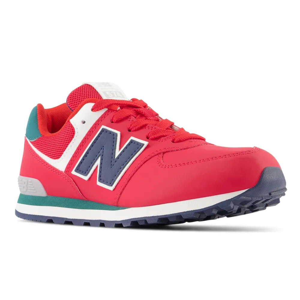 New Balance Buty dziecięce GC574CU – czerwone