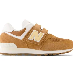 New Balance Buty dziecięce PV574CC1 – brązowe
