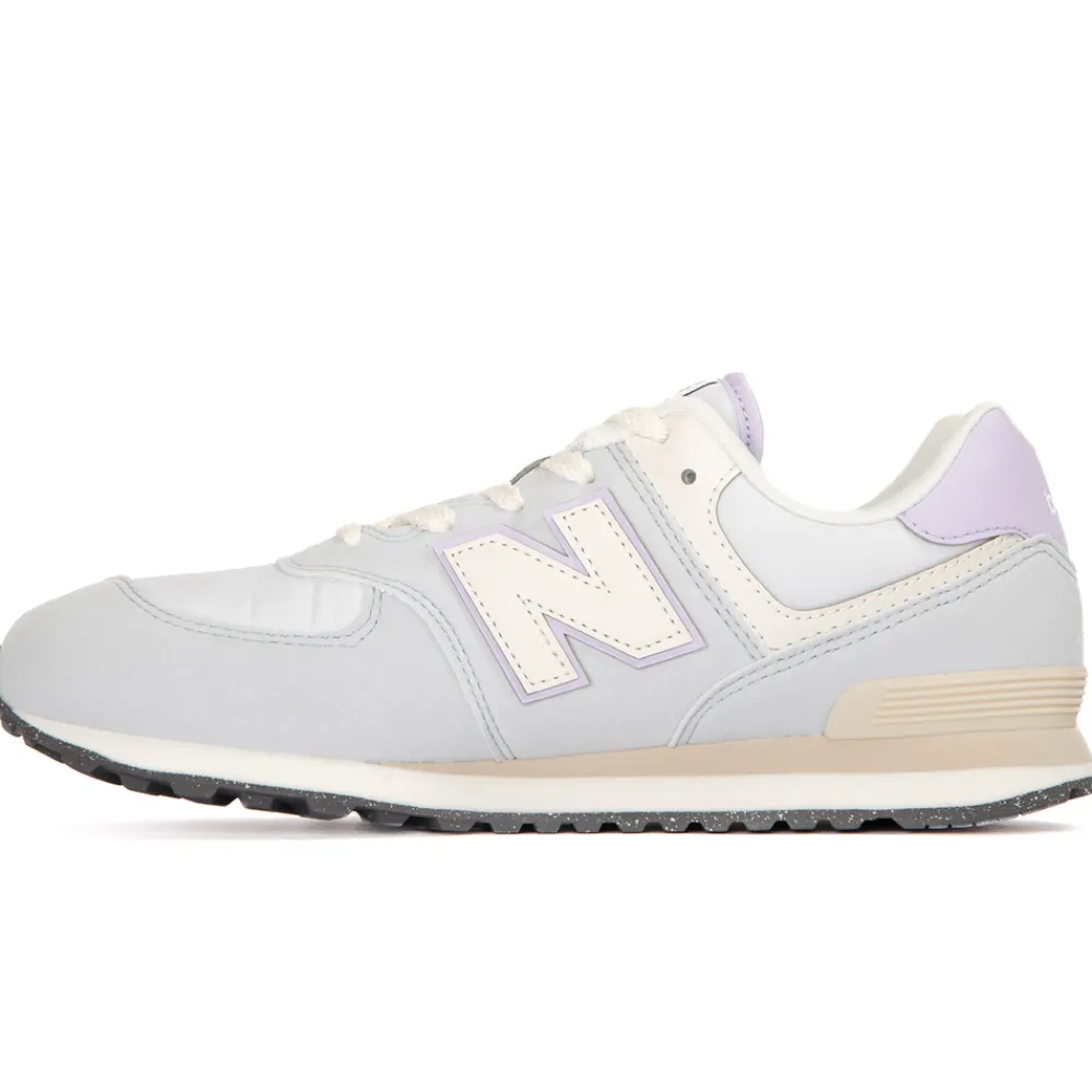 New Balance Buty dziecięce GC574AGK – fioletowe