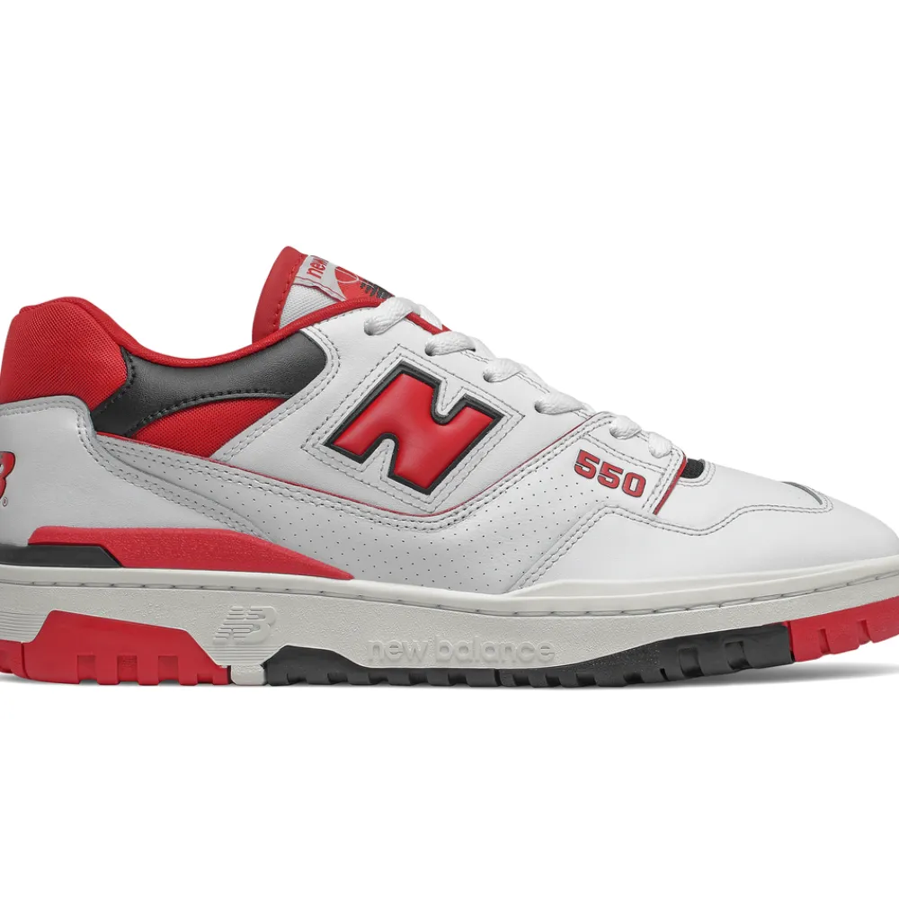 New Balance Buty męskie BB550SE1 – biało-czerwone