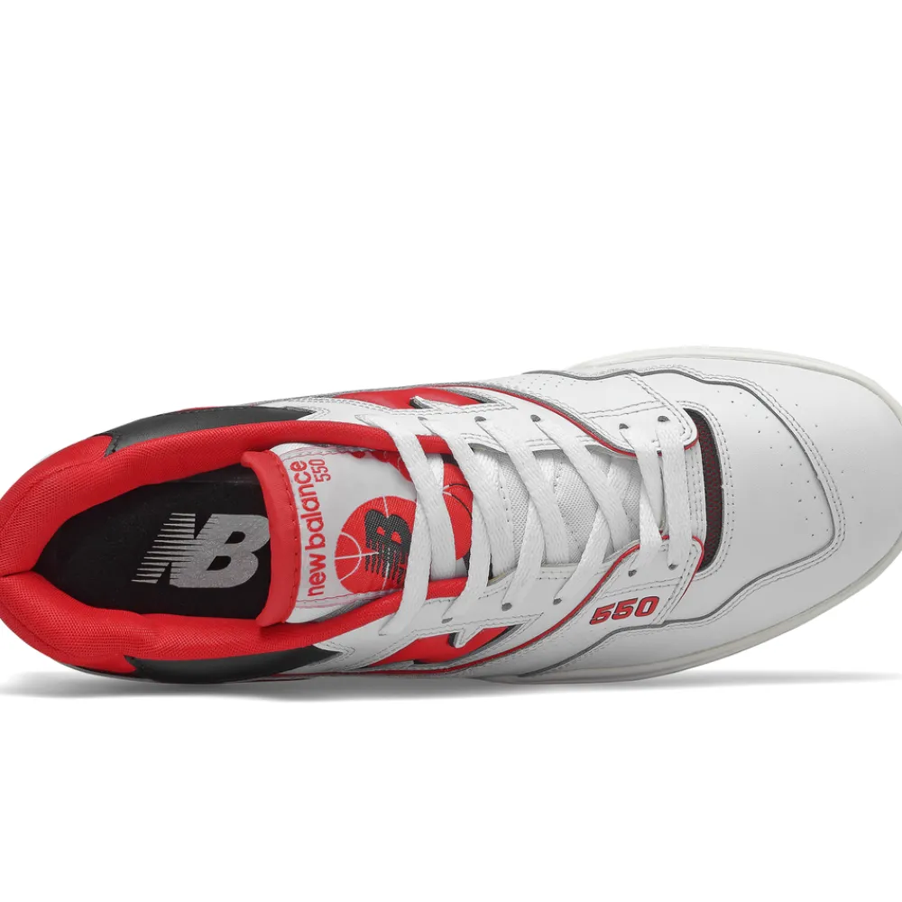New Balance Buty męskie BB550SE1 – biało-czerwone