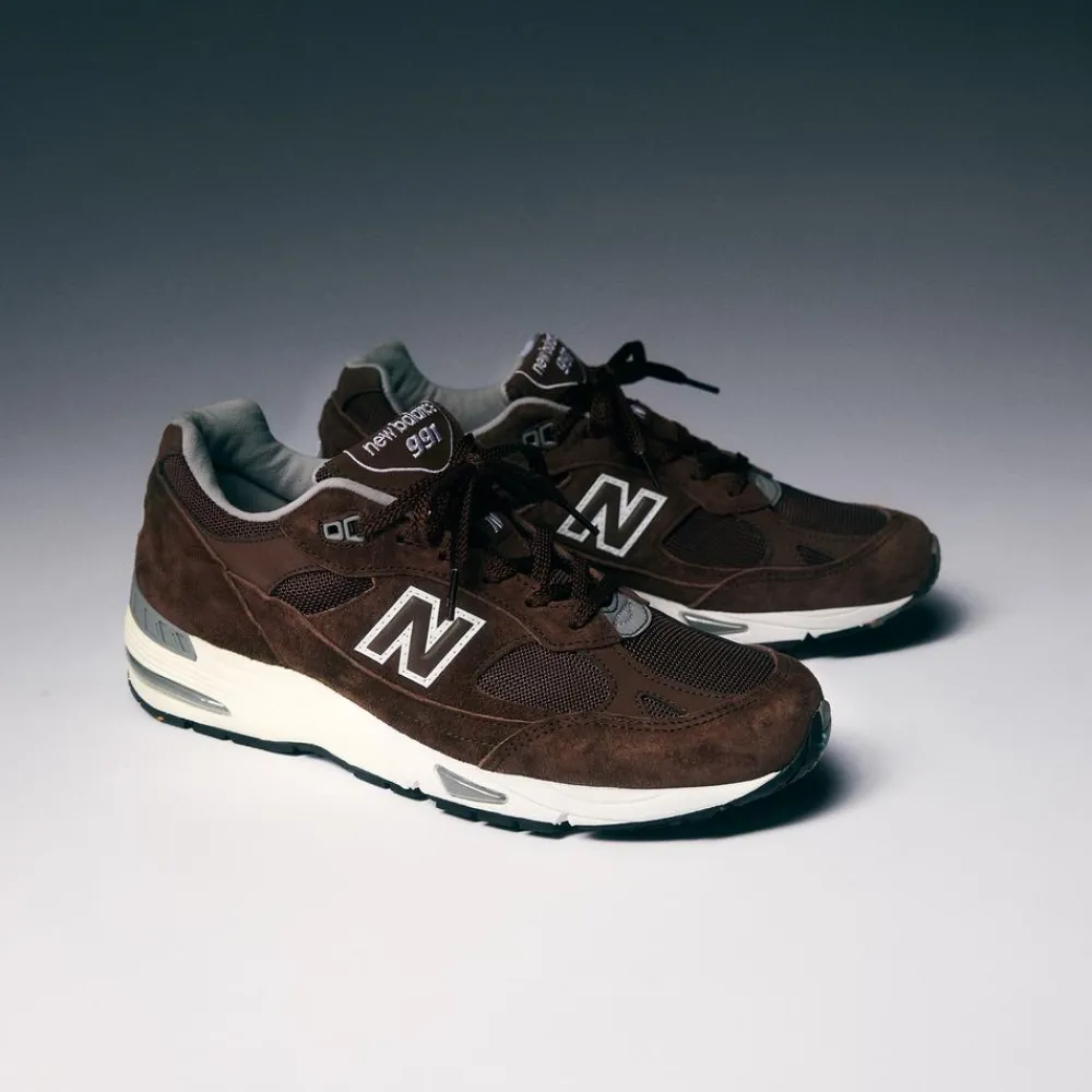 New Balance Buty męskie M991BGW – brązowe