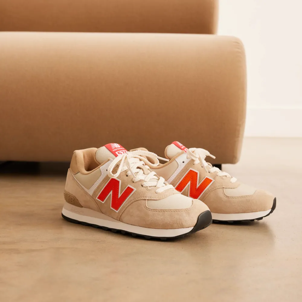 New Balance Buty unisex U574HBO – beżowe