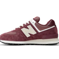 New Balance Buty unisex U574HMG – bordowe