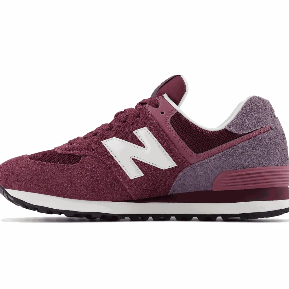 New Balance Buty unisex U574ABO – bordowe