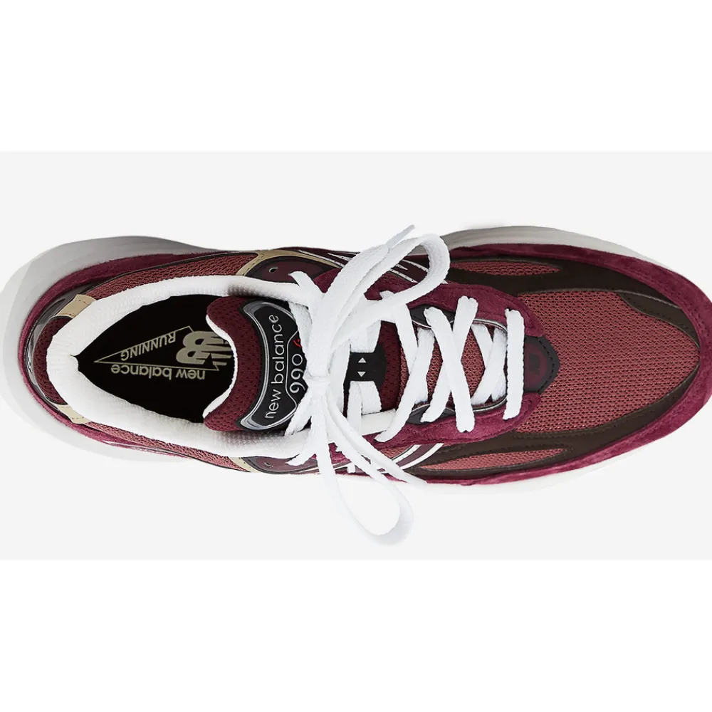 New Balance Buty unisex U990BT6 – bordowe