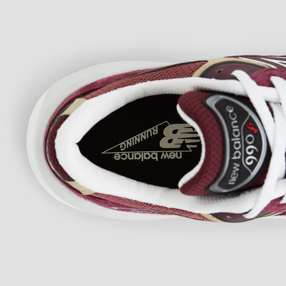New Balance Buty unisex U990BT6 – bordowe